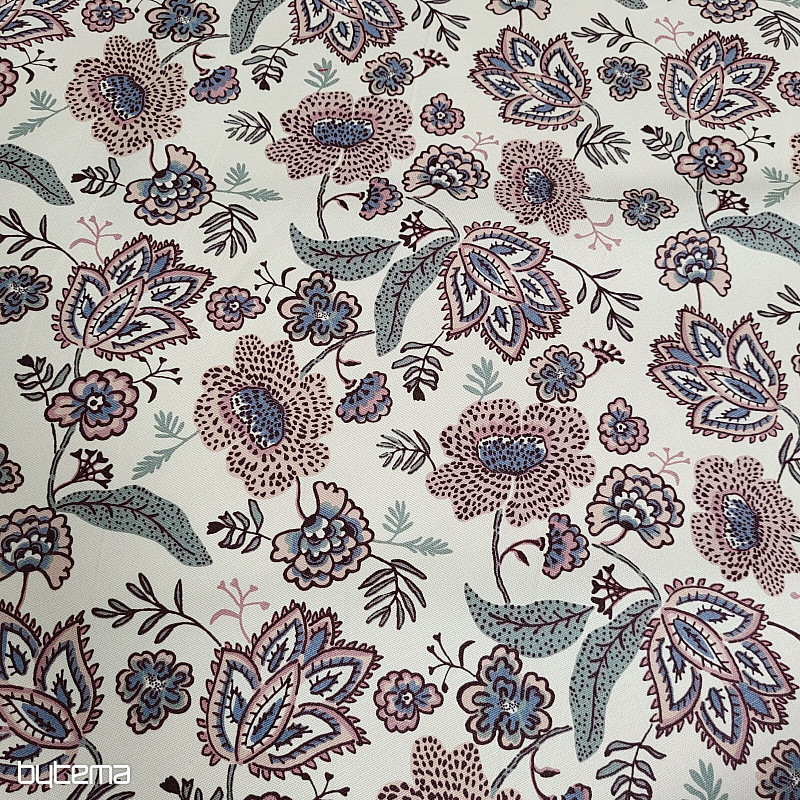 Bombažna tkanina CVETJE BOHO