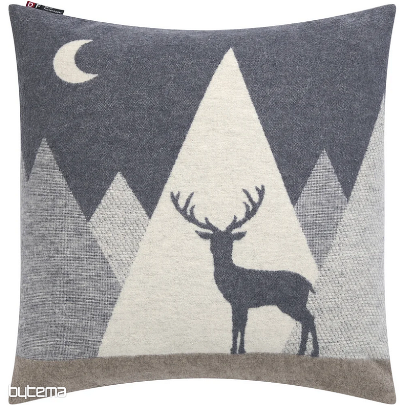 Dekorativni pokrov DF JELEN SILVRETTA siv