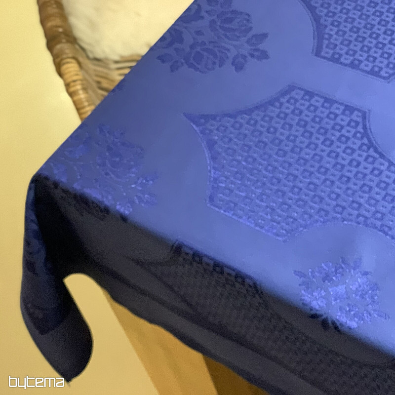 Prt DAMASK temno moder 130 x 230