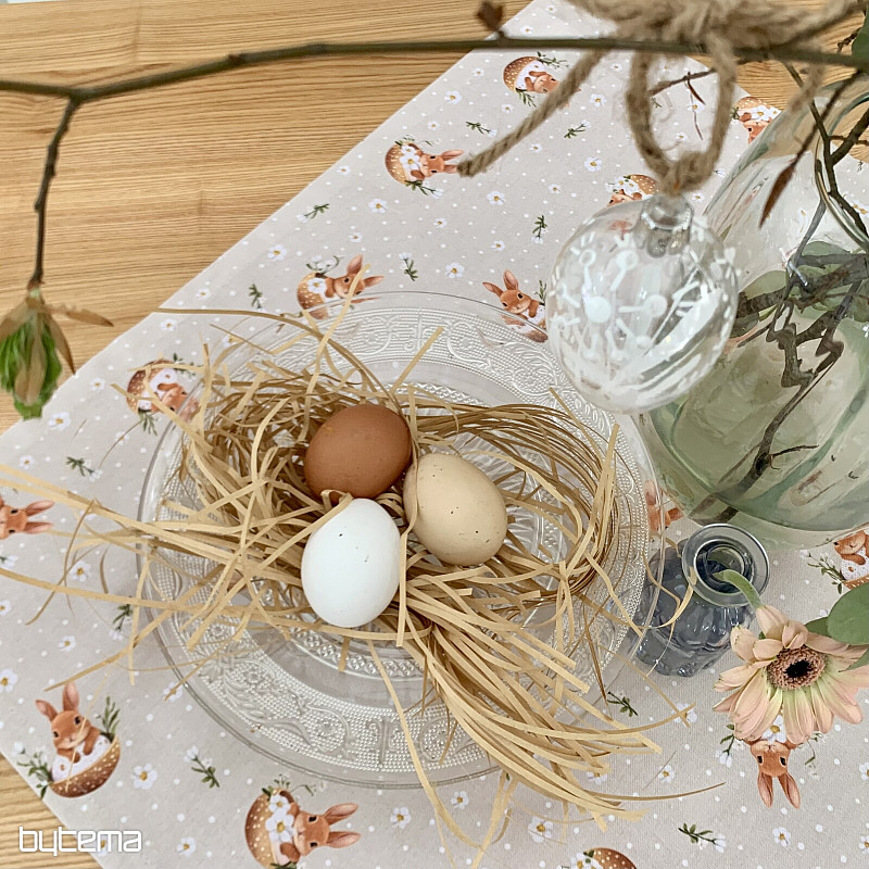 Velikonočni prt in šal ZAJČEK NELA