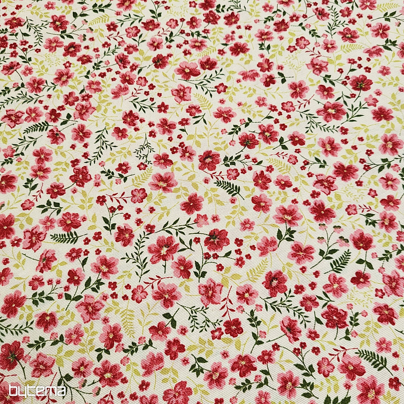 Dekorativna tkanina CIRI rdeča