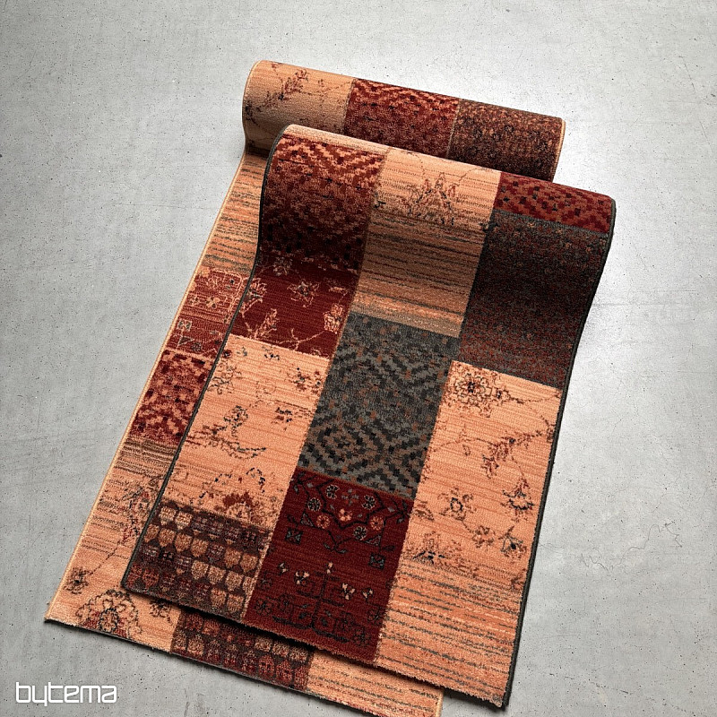 Luksuzen volnen tekač ROYAL PATCHWORK zelen