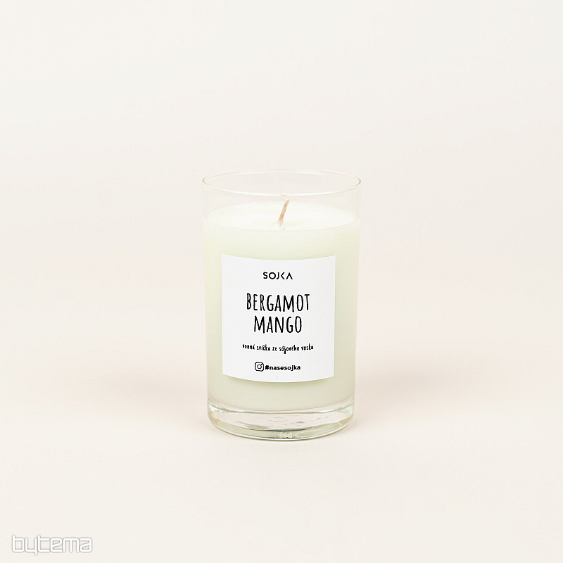 Dišeča sojina sveča BERGAMOT - MANGO