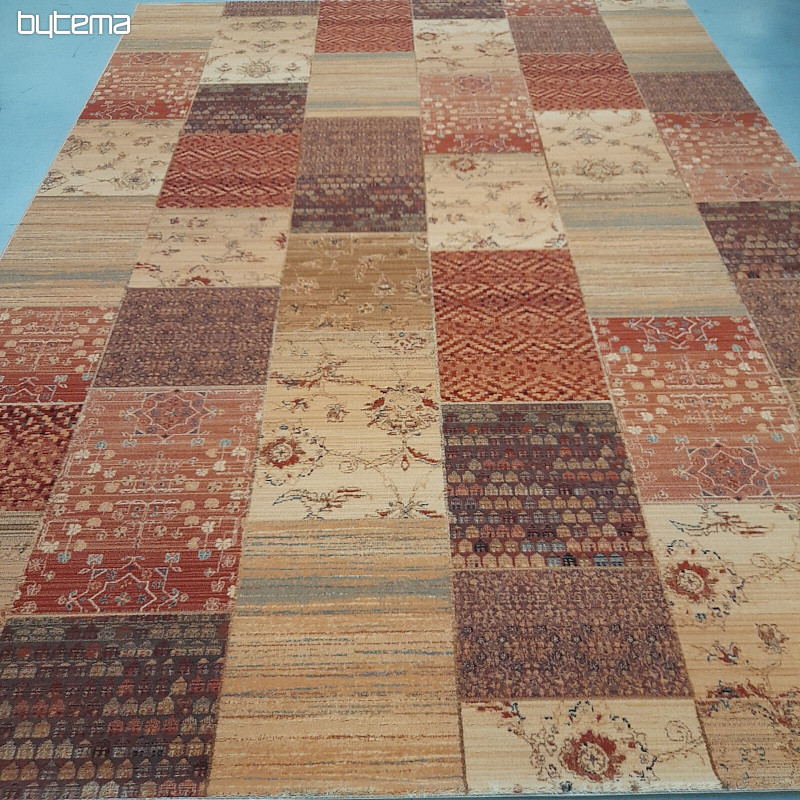 Luksuzne volnene preproge KASHQAI PATCHWORK krem