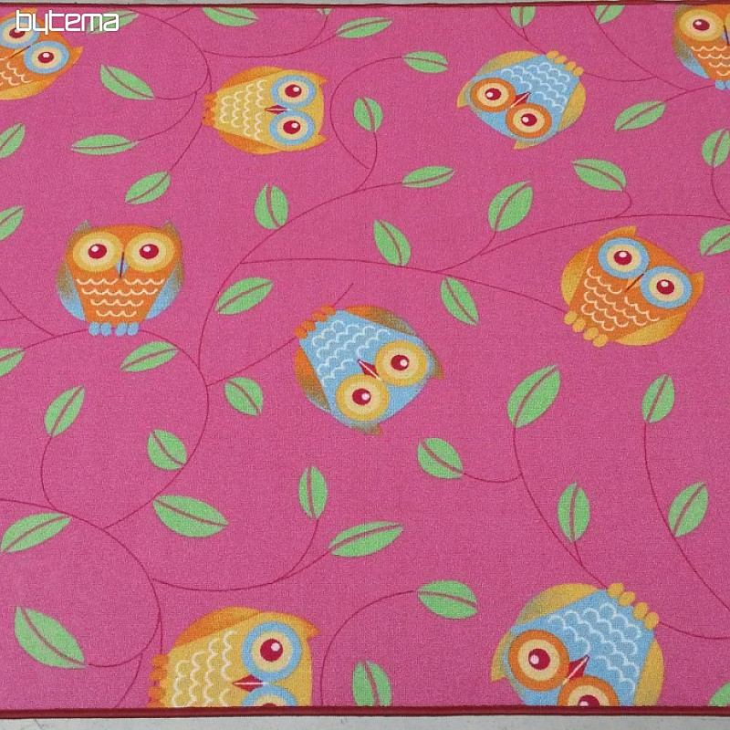 Preproga za punčke OWLS - Happy owl roza