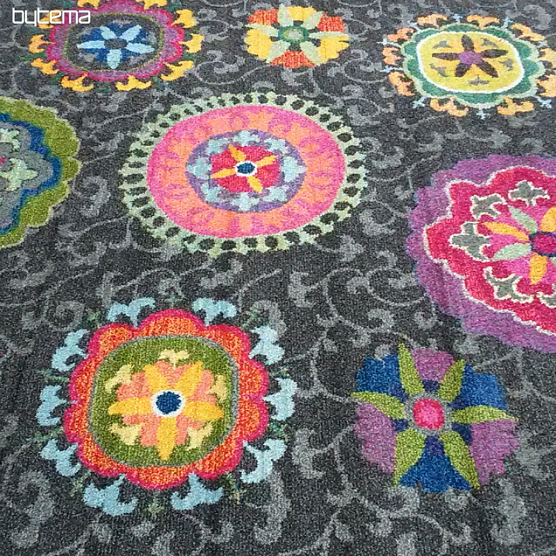 Kosna preproga MANDALA rjava