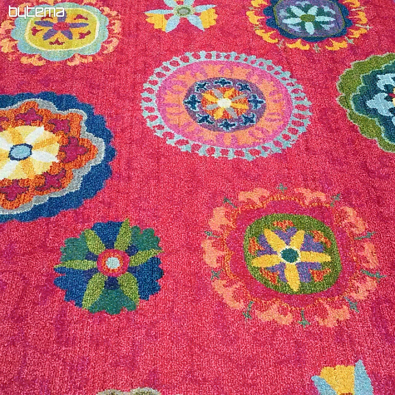Kosna preproga MANDALA rdeča