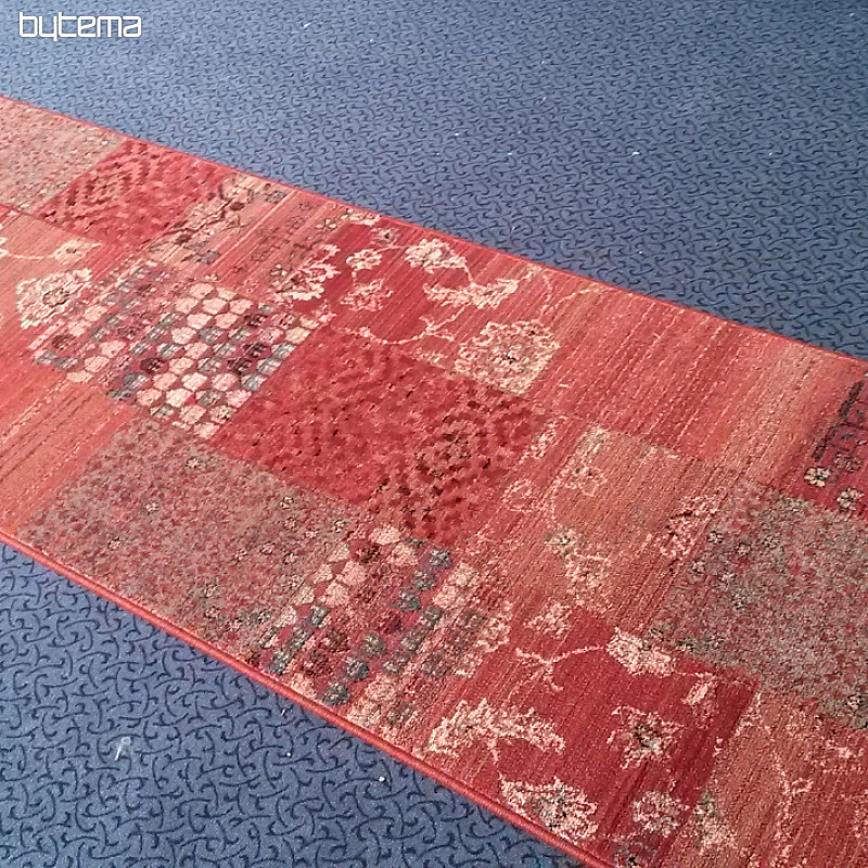 Luksuzen volnen tekač ROYAL PATCHWORK rdeč