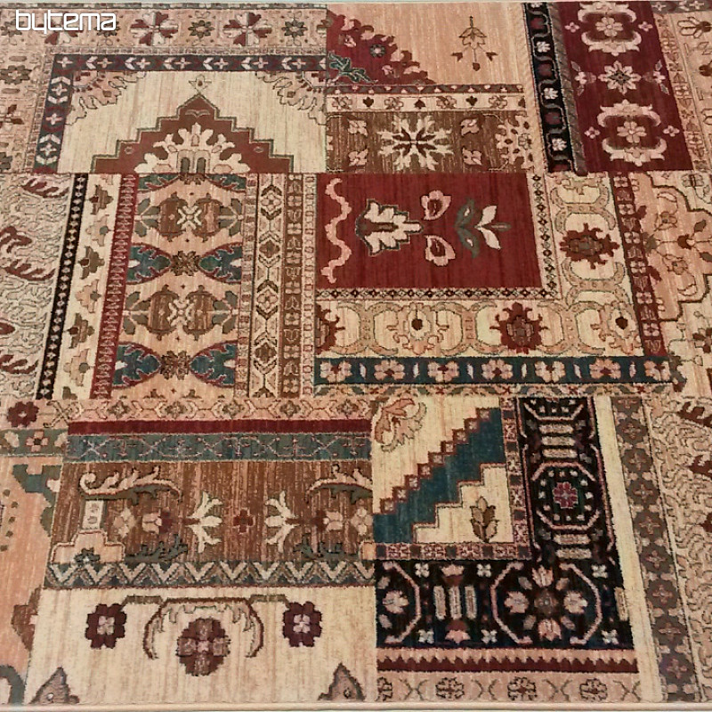 Luksuzne volnene preproge ROYAL PATCHWORK multi krem