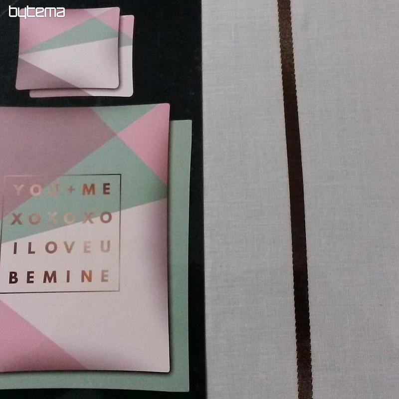I LOVEU BEMINE bombažne rjuhe