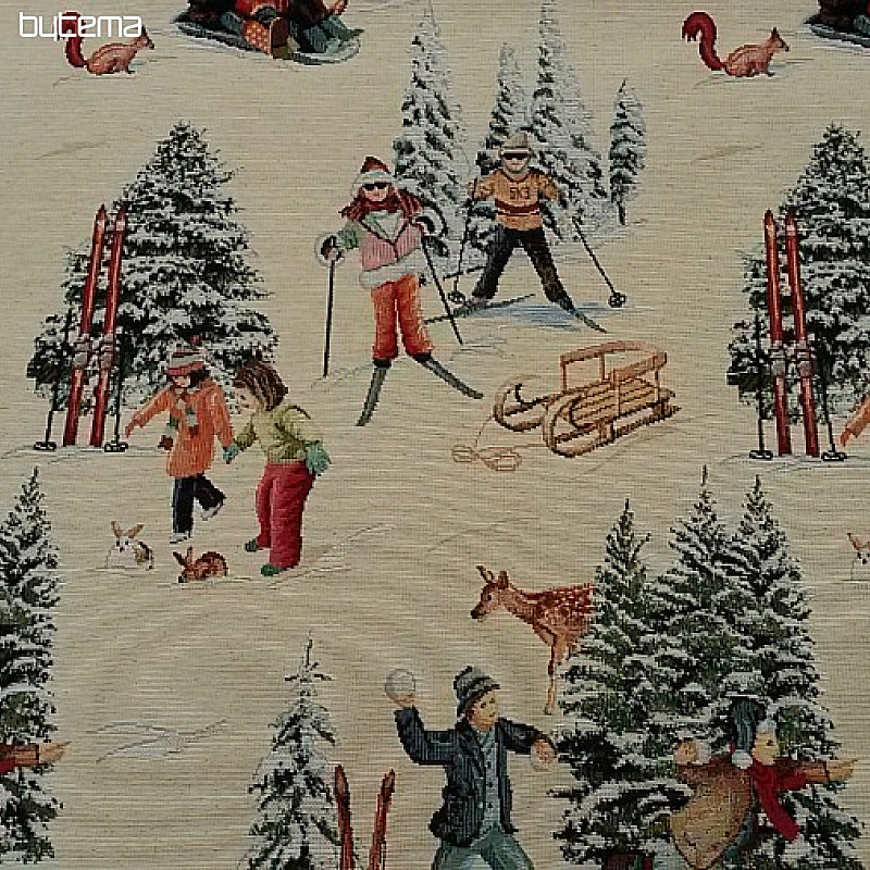 Gobelin prt, šal SMUČARI