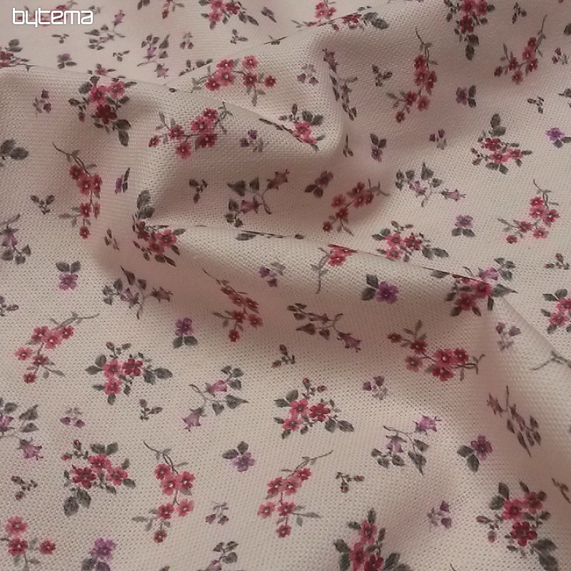 Dekorativna tkanina LENNY FLOWERS roza