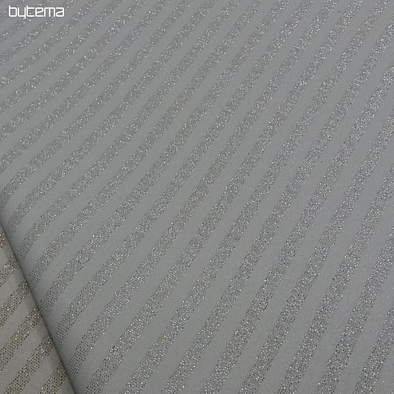 Božični pogrinjki in šali Stripes silver natur