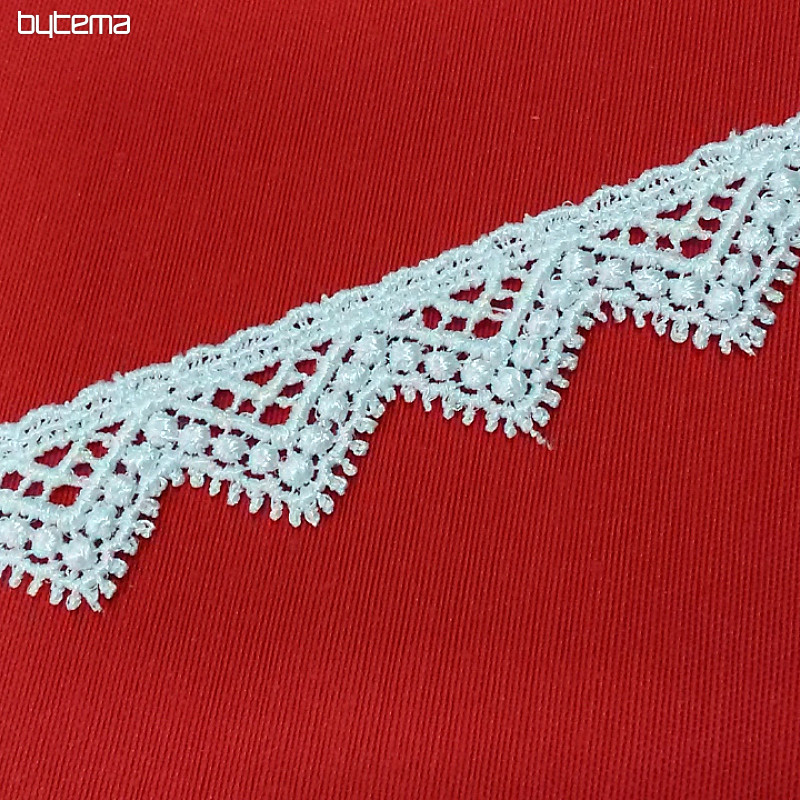 Čipka 5451/0010 3 cm bela