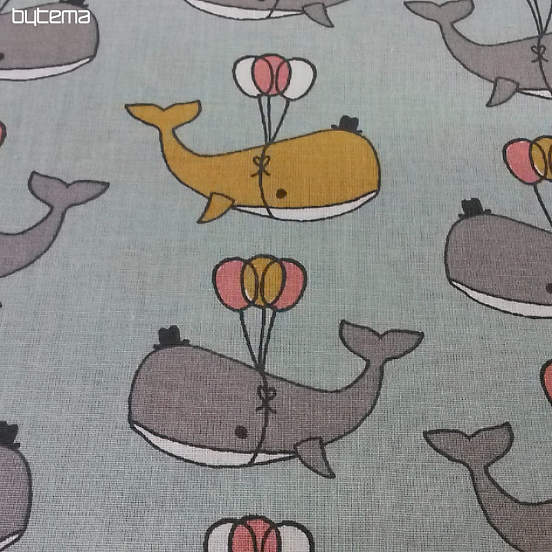 Bombažna tkanina WHALE