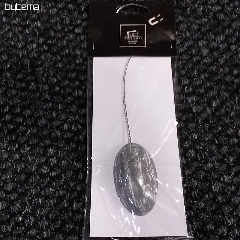 OVALIE magnet sivo-bela viseča kravata