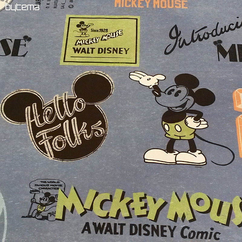 Otroška dekorativna tkanina MICKEY MOUSE modra