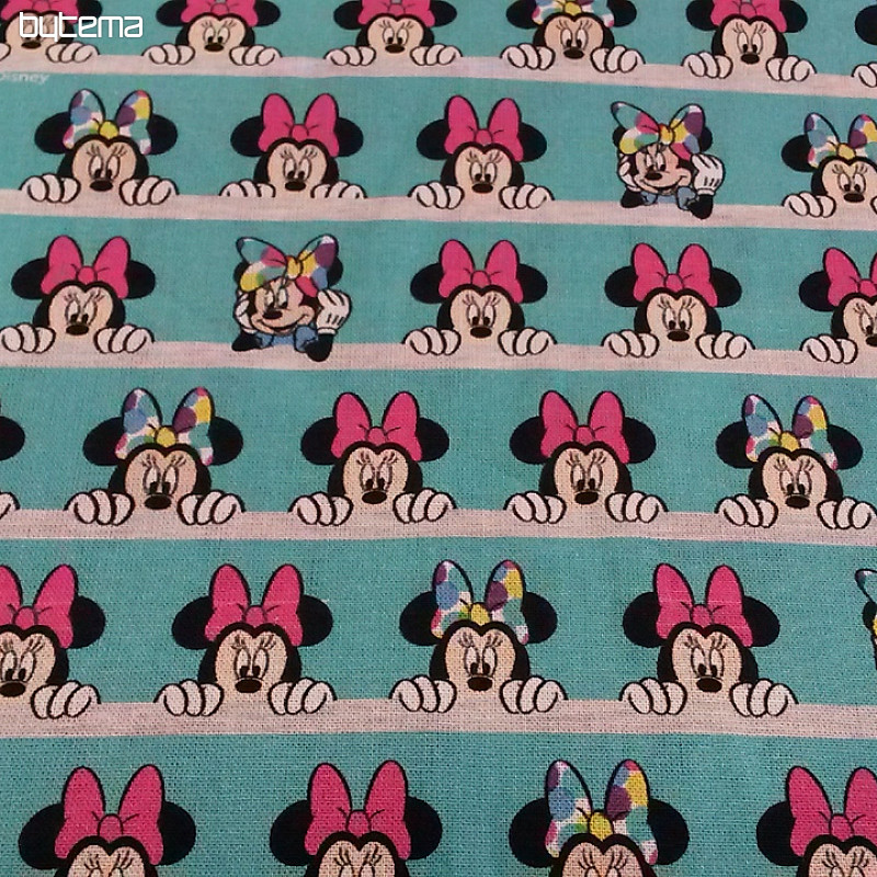 Bombažna tkanina MINNIE turkizna
