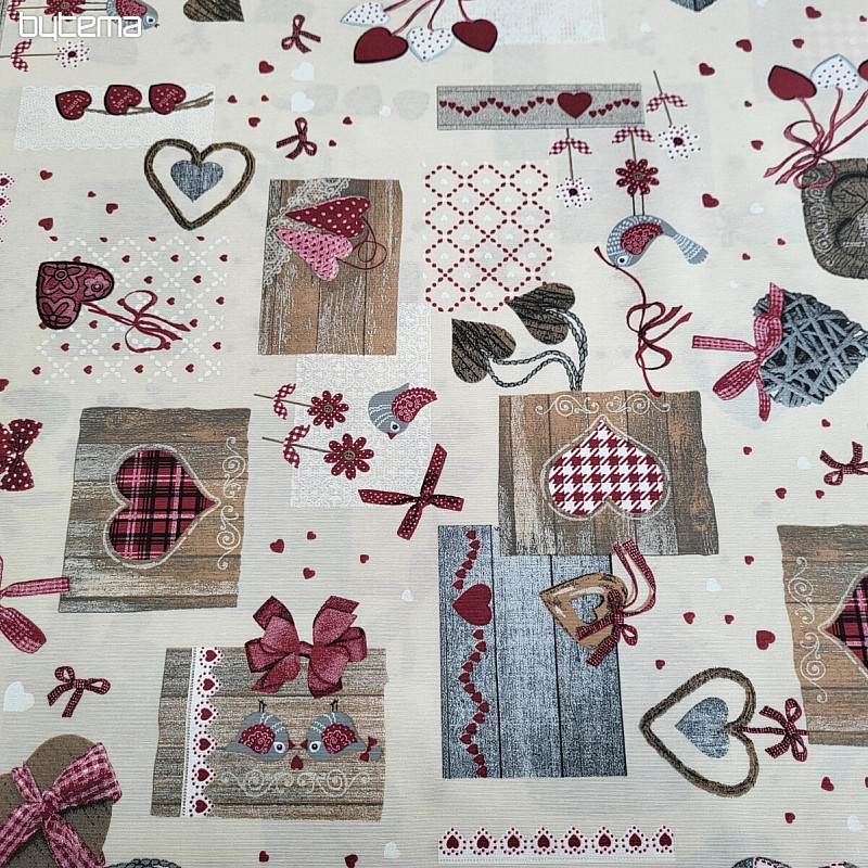 Dekorativna tkanina TM PATCHWORK bordo