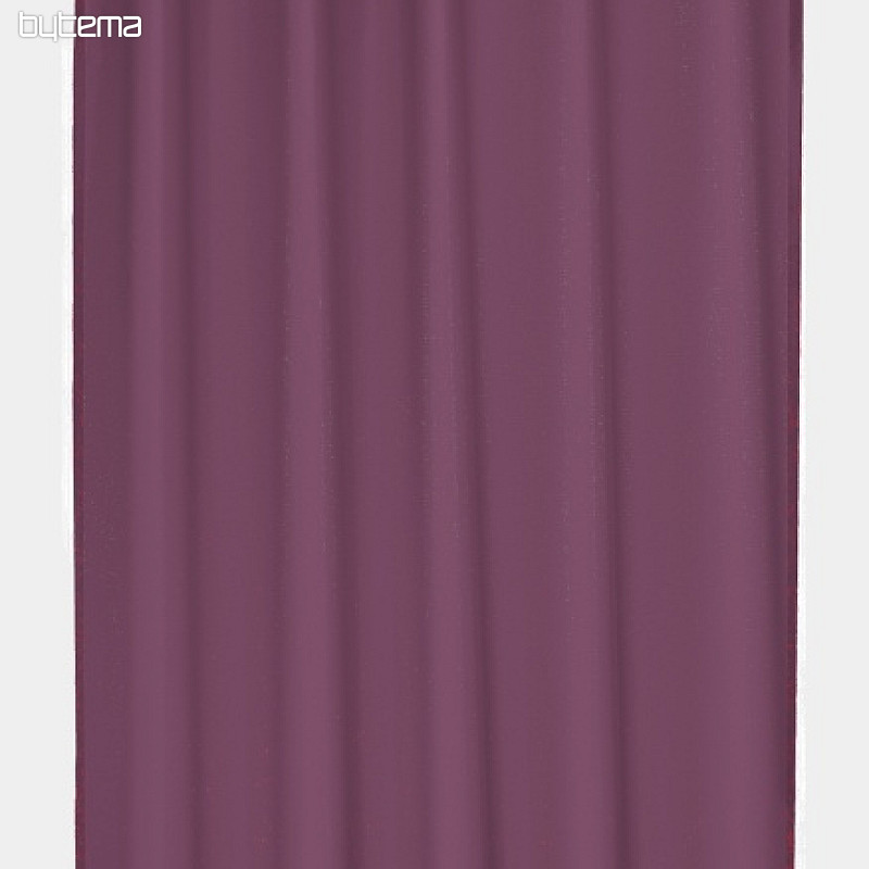 Svetla dekorativna zavesa VICKY temno vijolična 140x245