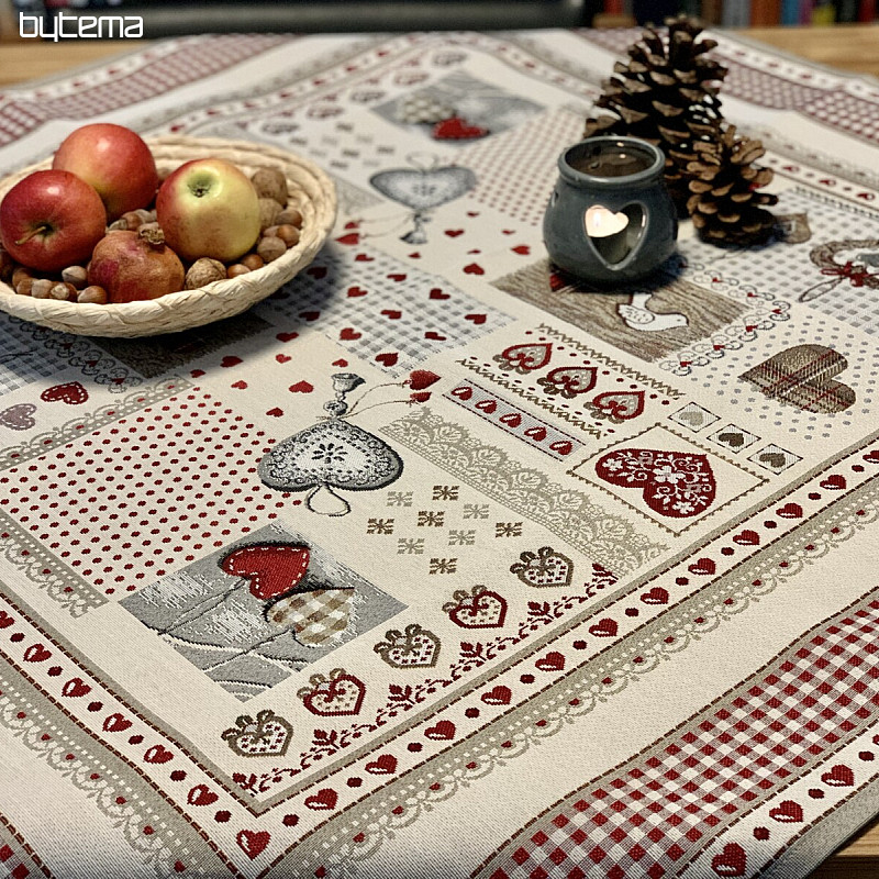Tapiserijski prt in šal SRCE NARAVE