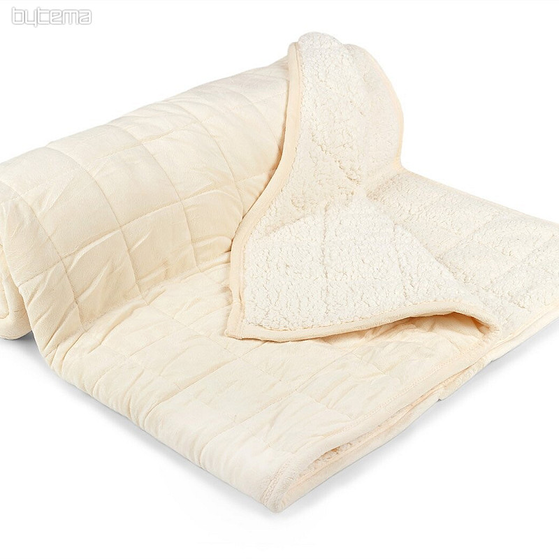 Odeja iz mikrovlaken EXTRA SOFT SHEEP krem šiv