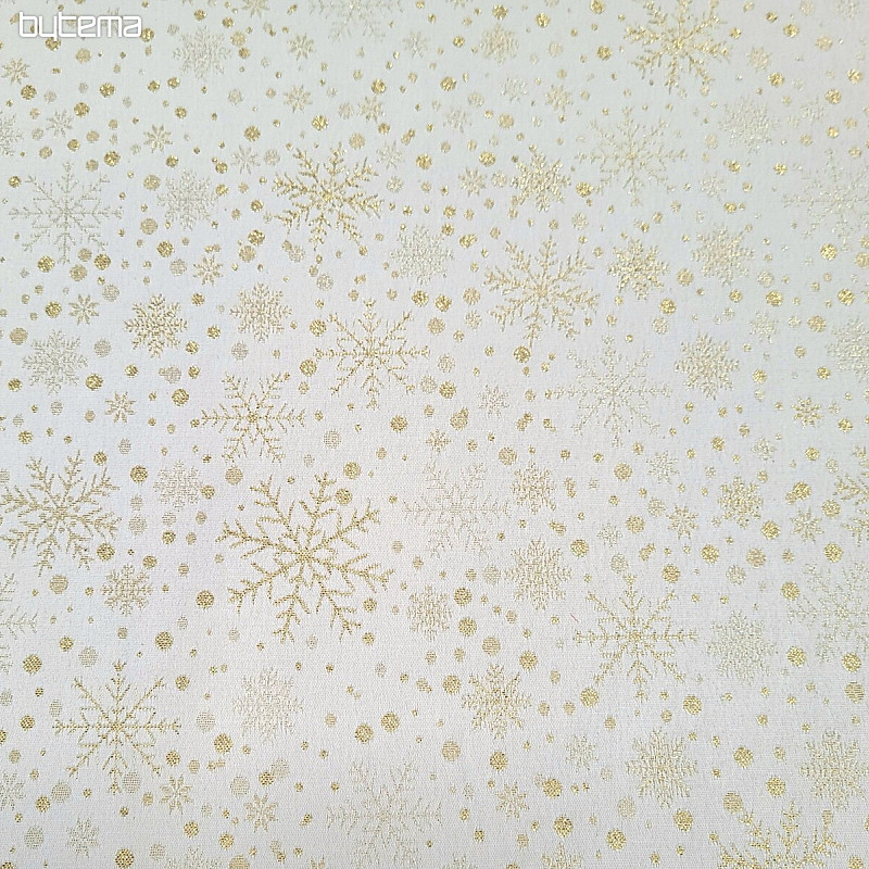 Dekorativna žakard tkanina FLAKES I zlata
