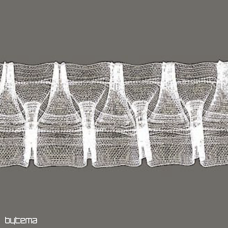 ZIGZAG trak za nabrane zavese 5 cm, 1:3