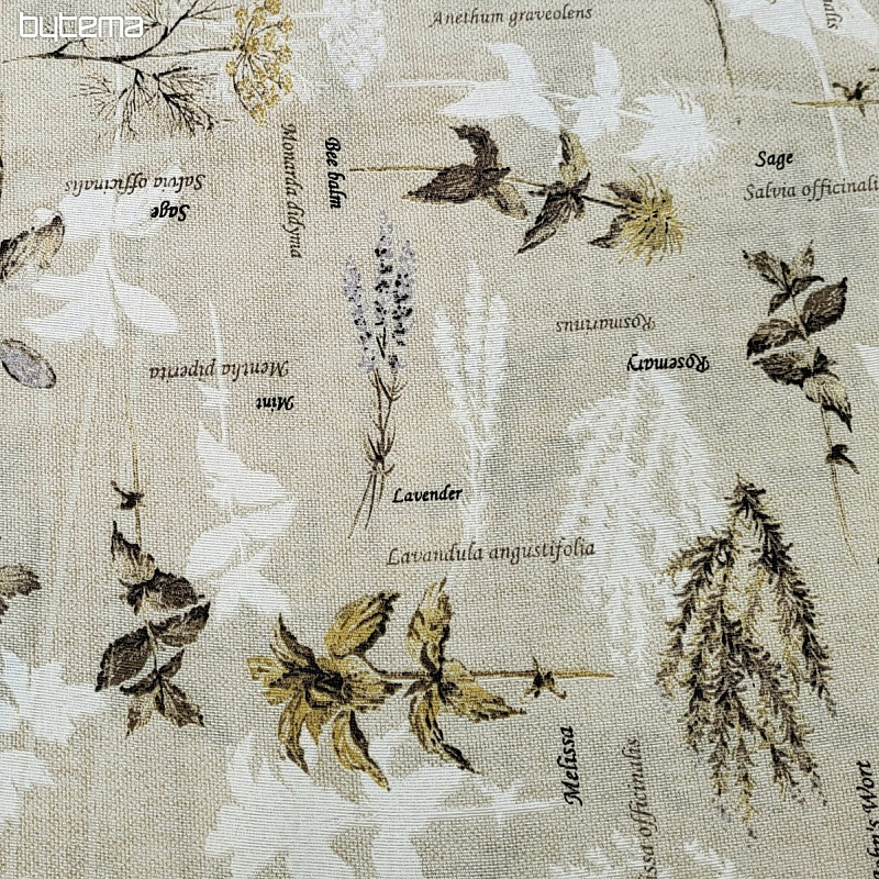 Dekorativna tkanina BOTANICO rjava