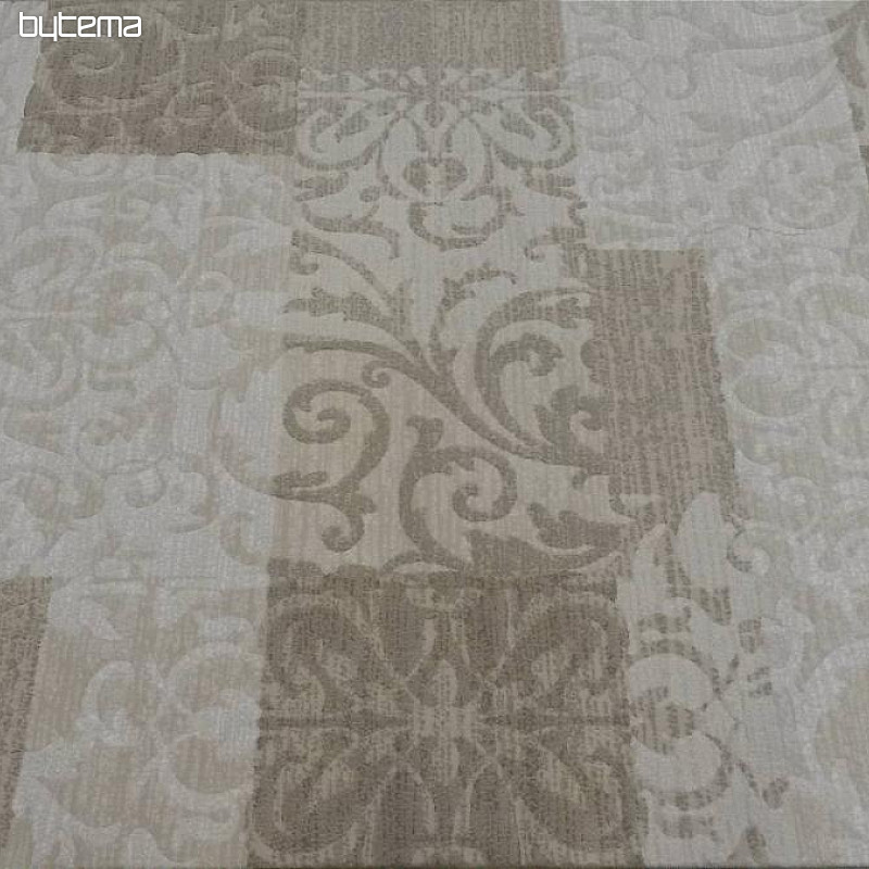 moderna kos preproga FONTANA zelena in bela
