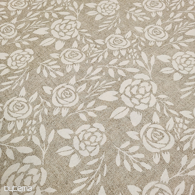 Dekorativna tkanina ROSE krem