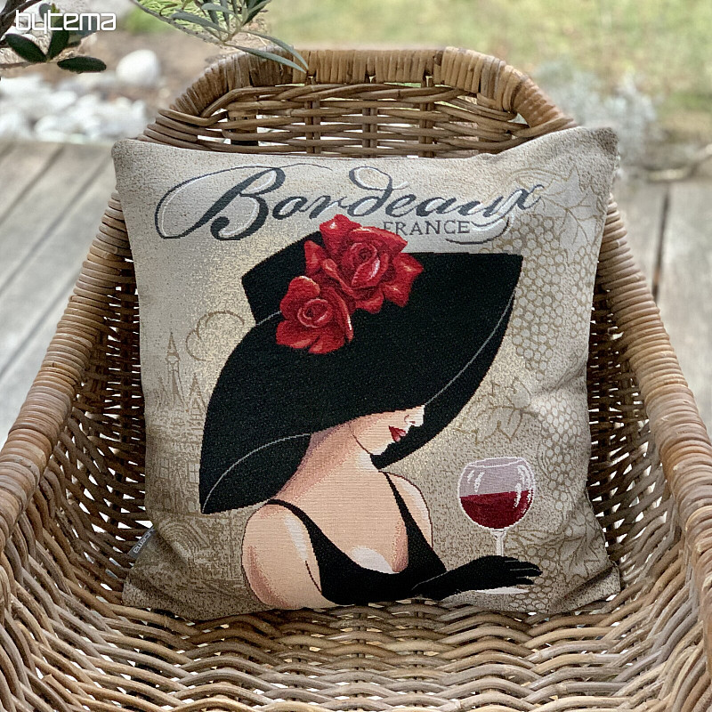 Prevleka za blazino iz gobelina LADY BORDEAUX