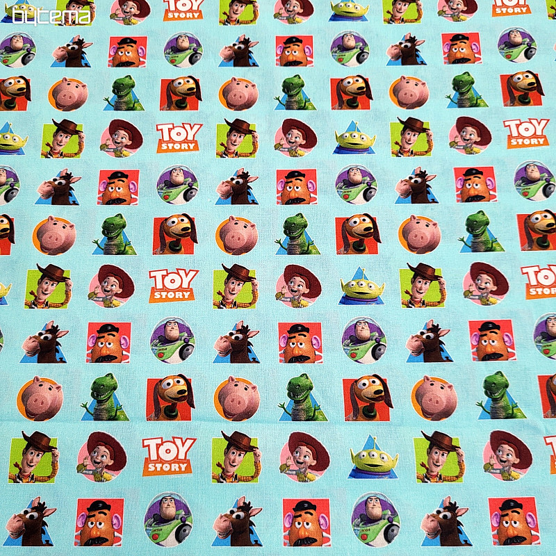 Bombažna tkanina TOY STAR PATCH