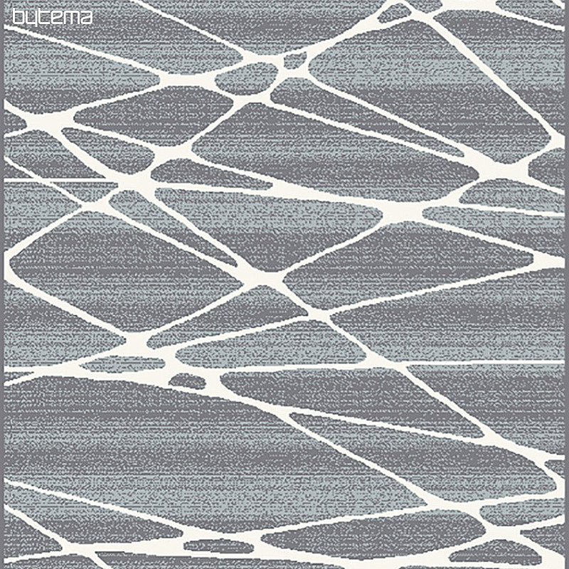 Kosna preproga BOHO geometrijska modra/bela