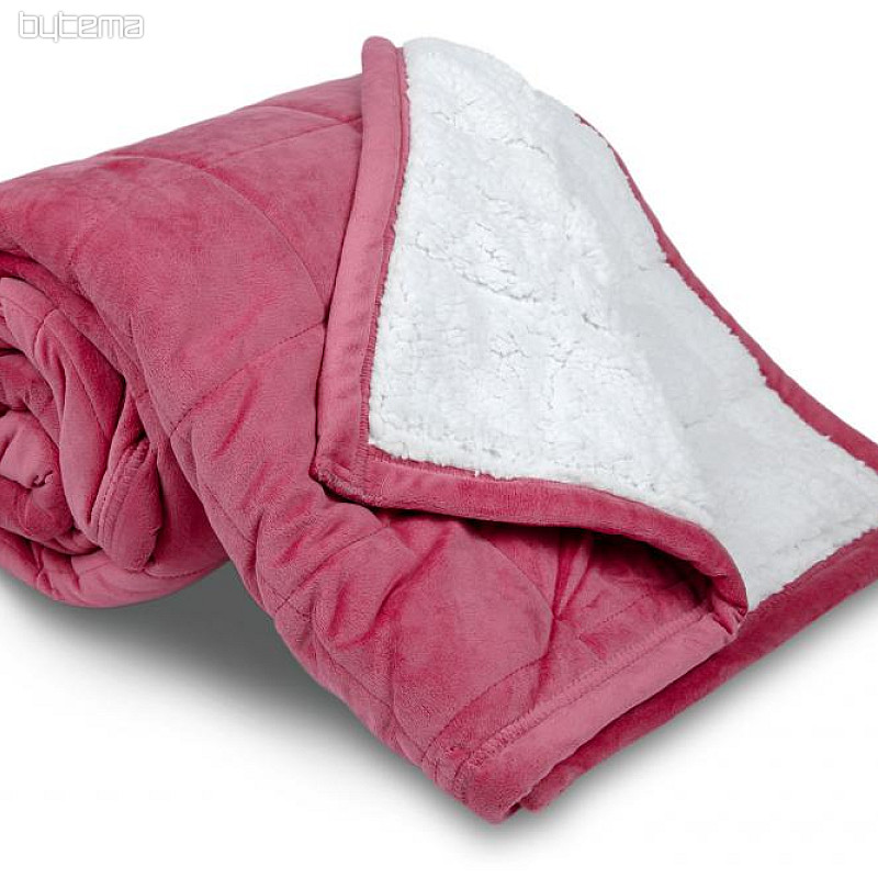 Odeja iz mikrovlaken EXTRA soft SHEEP šivi staro roza