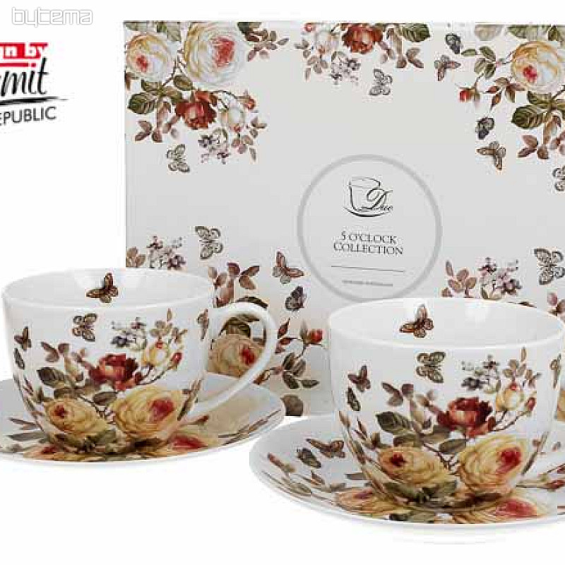 Komplet porcelanastih skodelic za espresso ROSE