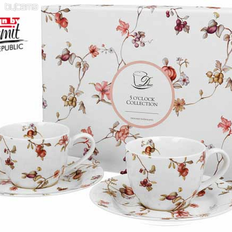 Porcelanasta espresso skodelica set 2 kos