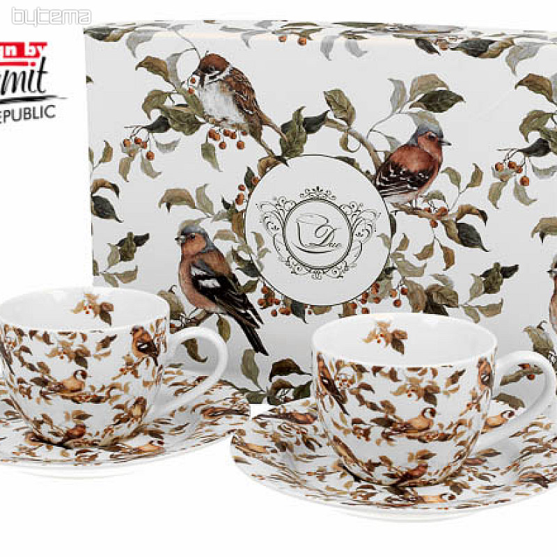 Set skodelic in krožnikov Ptaszki 90 ml