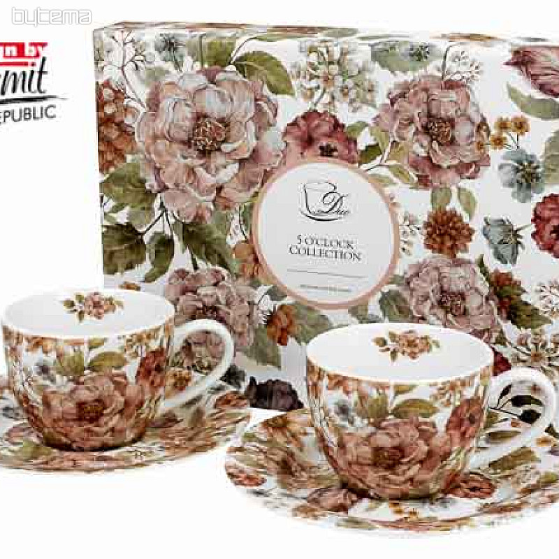 Pastel flowers white espresso šapo 90 ml set 2 kom