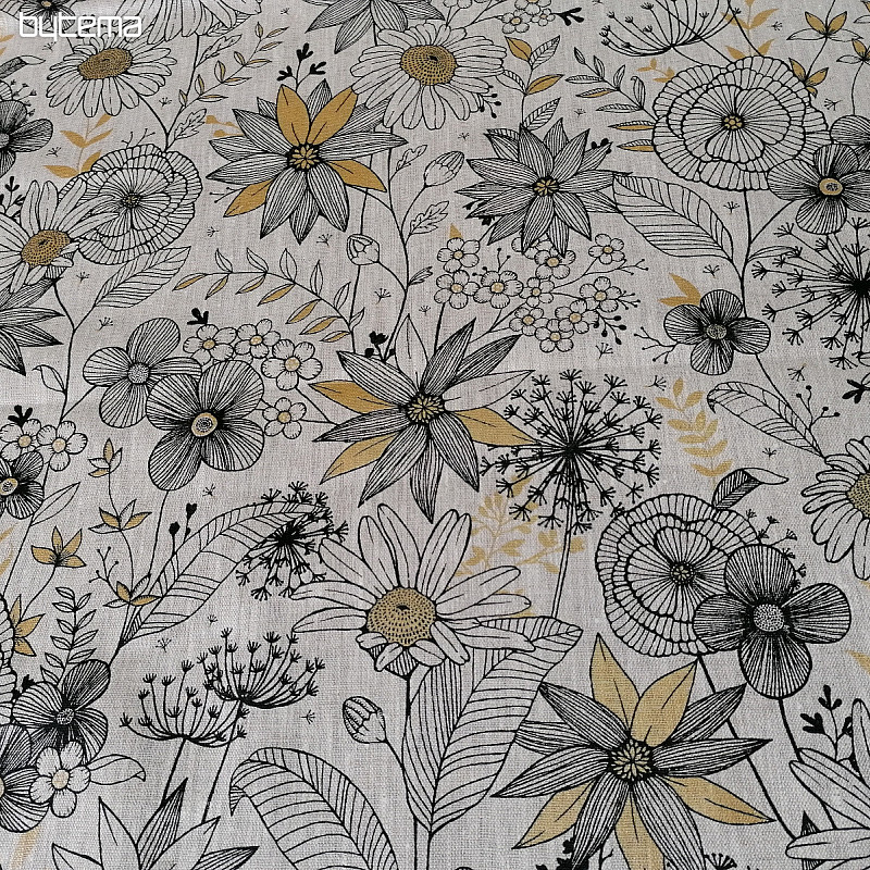 Laneno blago DAISY GOLD