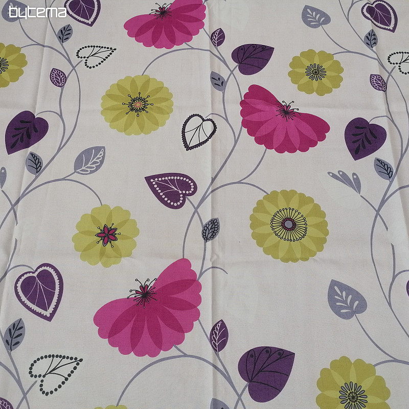 Okrasna zavesa Flowers 1 -140x240 cm