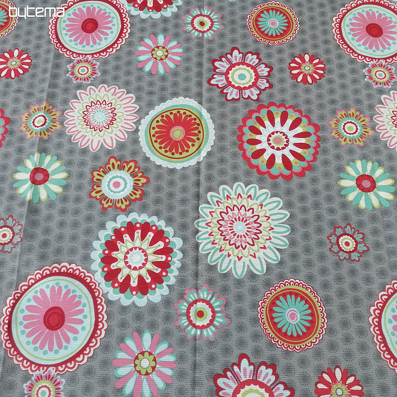 Okrasna zavesa Mandala cvet -130x245 cm