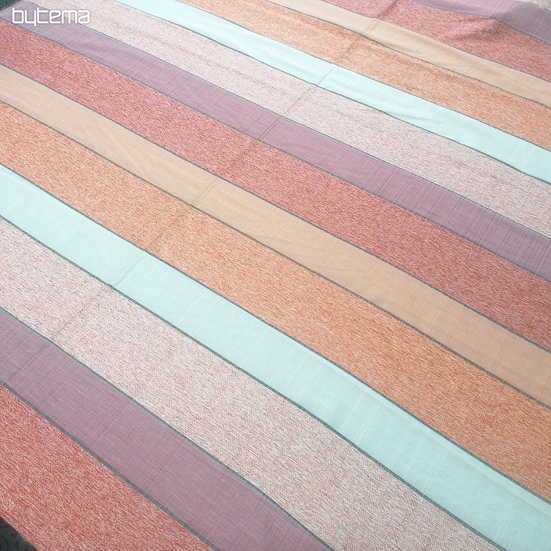 Dekorativna tkanina STRIPES oranžno-rdeča