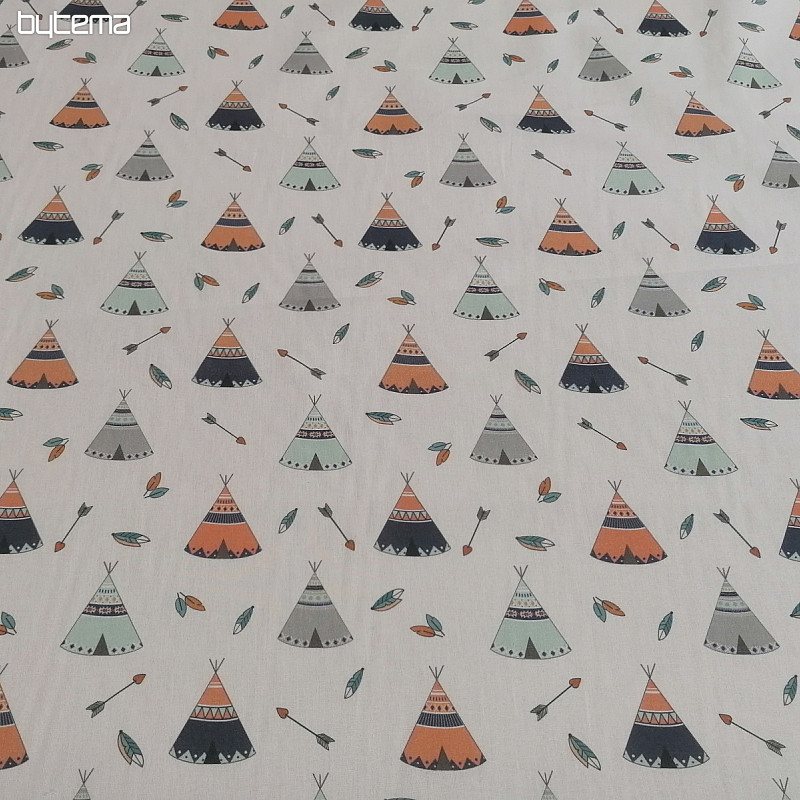 Teepee bombažna tkanina