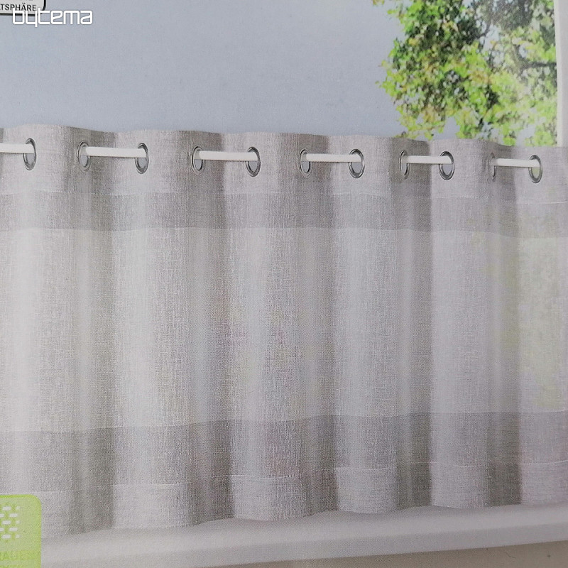 Končana zavesa GERSTER krem siva 50x140 cm
