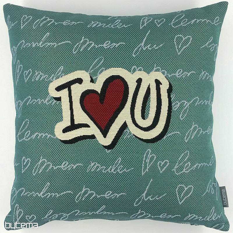 Prevleka za blazino gobelin I LOVE YOU