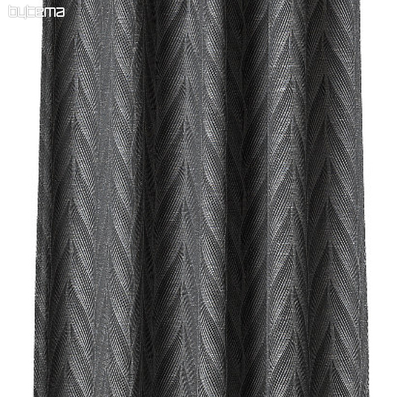 Dekorativna zavesa PAJA črno-siva 146x245
