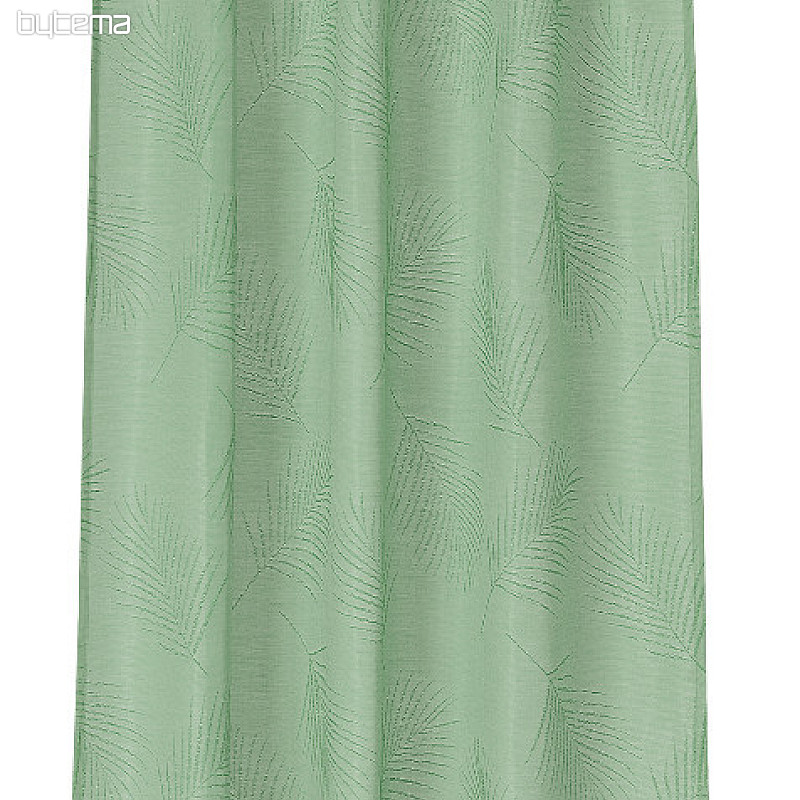 Okrasna zavesa PALOMA zelena 146x245