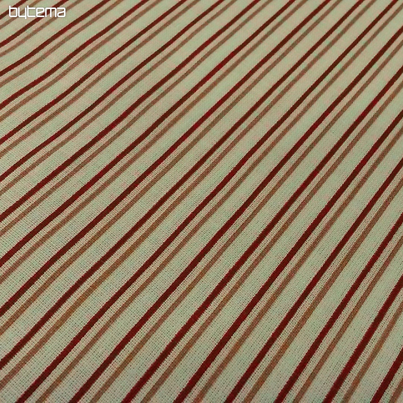 Bombažna tkanina STRIPE rdeče-roza