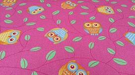 Preproga za sobo za deklice HAPPY OWL